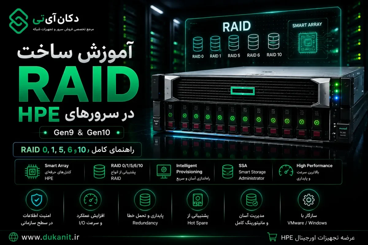 آموزش کامل ساخت Raid در سرور hpe