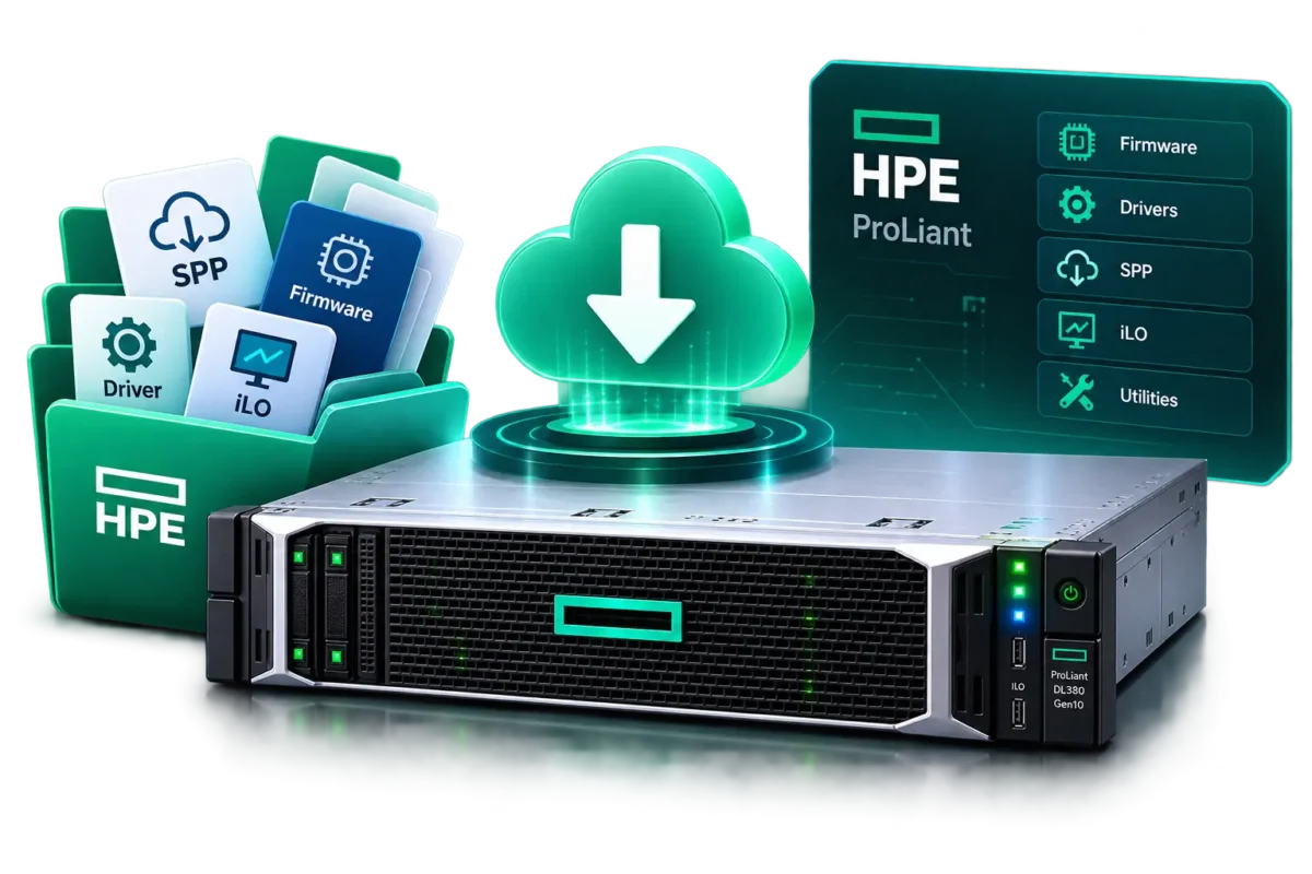 دانلود نرم افزارها و Firmwareهای سرور HPE